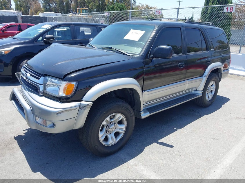 2002 Toyota 4runner VIN JT3GN87RX20230848 IAAI salvage auction — RIGHT FRONT, Salvage (California), sold $825 on 2026-07-30 (photo 2)