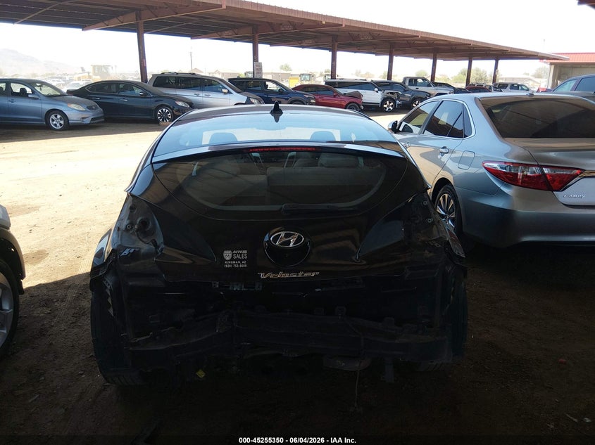 2013 Hyundai Veloster VIN KMHTC6ADXDU103977 IAAI salvage auction — REAR END, Salvage Title, sold $850 on 2026-07-16 (photo 6)