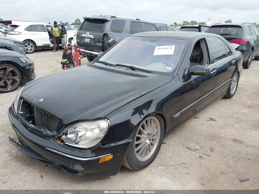 2001 Mercedes-benz S class VIN WDBNG70J91A193178 IAAI salvage auction — REAR END, Original (Texas), sold $550 on 2026-07-21 (photo 2)