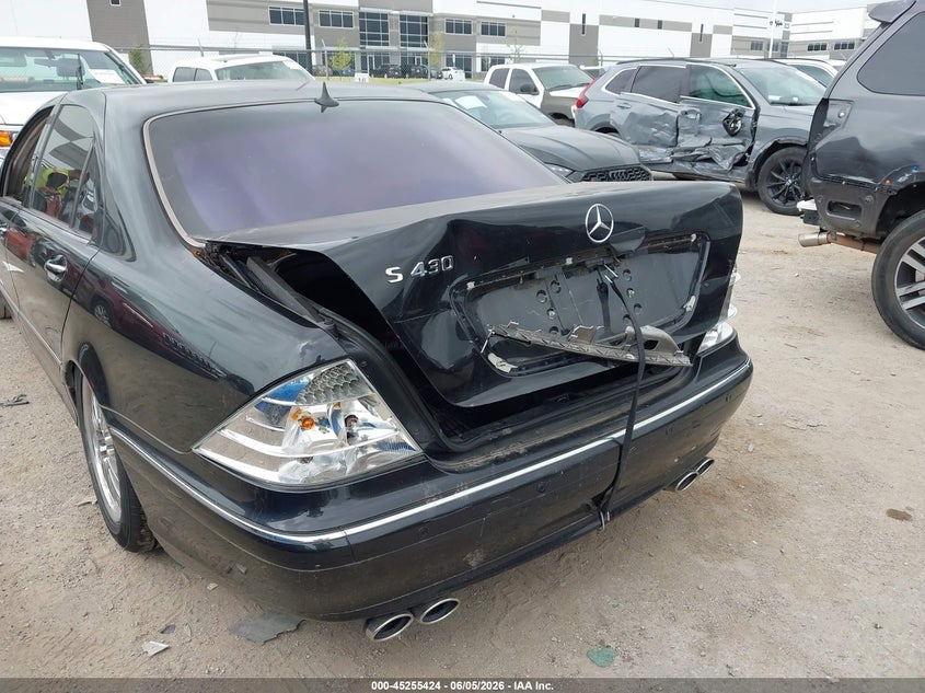 2001 Mercedes-benz S class VIN WDBNG70J91A193178 IAAI salvage auction — REAR END, Original (Texas), sold $550 on 2026-07-21 (photo 6)
