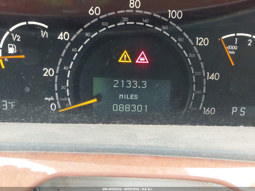 2001 Mercedes-benz S class VIN WDBNG70J91A193178 IAAI salvage auction — REAR END, Original (Texas), sold $550 on 2026-07-21 (photo 7)
