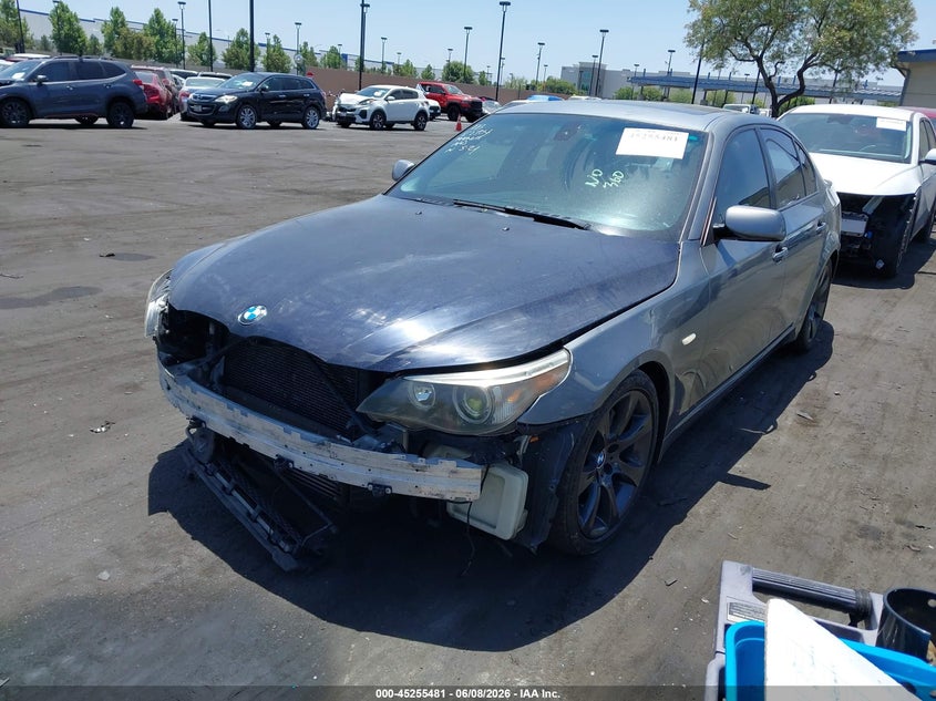 2008 BMW 5er VIN WBANW13568CZ81511 IAAI salvage auction — FRONT END, Salvage Title, sold $450 on 2026-07-17 (photo 2)