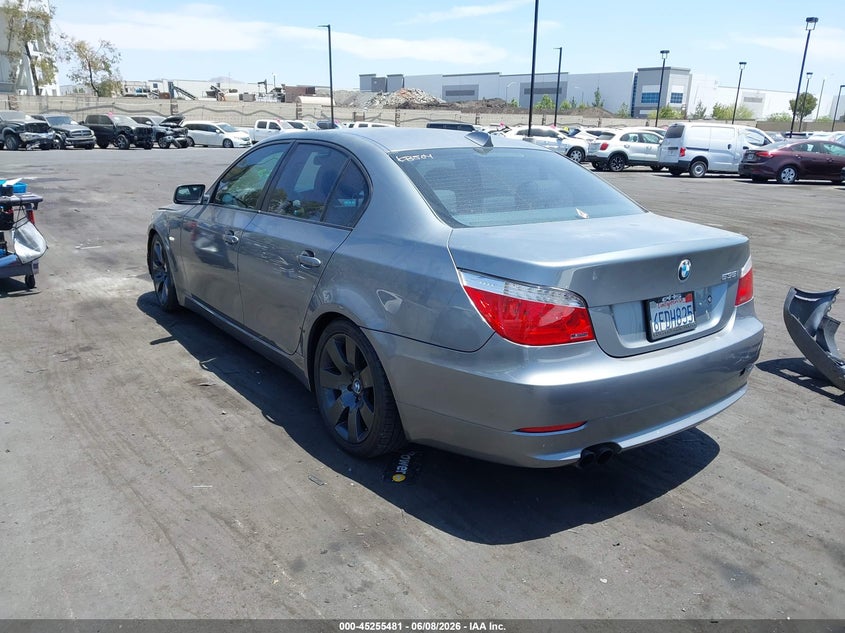 2008 BMW 5er VIN WBANW13568CZ81511 IAAI salvage auction — FRONT END, Salvage Title, sold $450 on 2026-07-17 (photo 3)