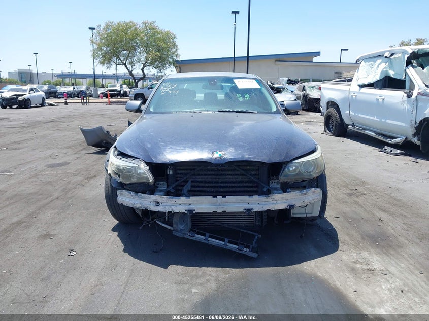2008 BMW 5er VIN WBANW13568CZ81511 IAAI salvage auction — FRONT END, Salvage Title, sold $450 on 2026-07-17 (photo 6)