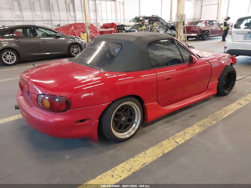 1999 Mazda Mx-5 miata VIN JM1NB3530X0115129 IAAI salvage auction — FRONT END, Salvage (Oregon), sold $1,000 on 2026-07-16 (photo 4)