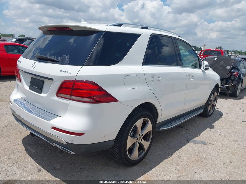 2018 Mercedes-benz Gle VIN 4JGDA5HB3JB116165 IAAI salvage auction — FRONT END, Salvage Title, sold $8,100 on 2026-07-09 (photo 4)
