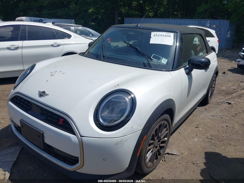 2025 Mini Convertible VIN WMW23GX06S2X60355 IAAI salvage auction — FRONT END, Salvage Title, sold $13,550 on 2026-08-04 (photo 2)