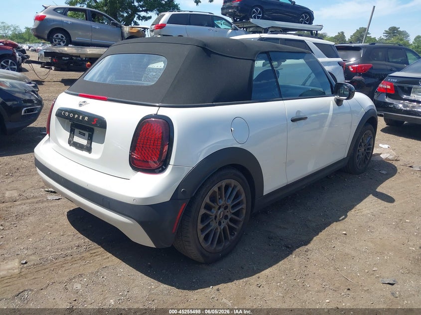 2025 Mini Convertible VIN WMW23GX06S2X60355 IAAI salvage auction — FRONT END, Salvage Title, sold $13,550 on 2026-08-04 (photo 4)