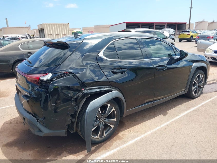 2023 Lexus Ux 250h VIN JTHX6JBH6P2134465 IAAI salvage auction — SIDE, Salvage (Hawaii), sold $9,750 on 2026-09-08 (photo 4)