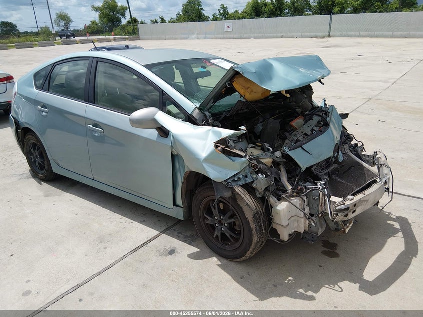 2012 Toyota Prius VIN JTDKN3DUXC1506104 IAAI salvage auction — FRONT END, Salvage (Texas), sold $400 on 2026-07-24 (photo 1)