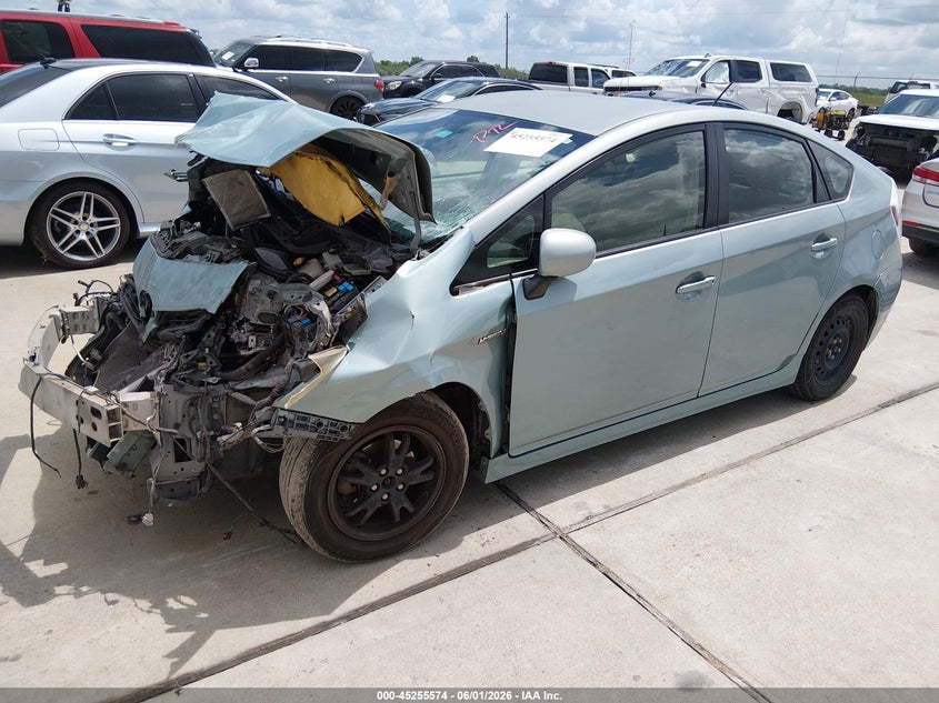 2012 Toyota Prius VIN JTDKN3DUXC1506104 IAAI salvage auction — FRONT END, Salvage (Texas), sold $400 on 2026-07-24 (photo 2)