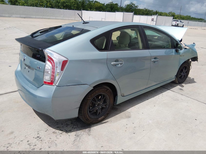 2012 Toyota Prius VIN JTDKN3DUXC1506104 IAAI salvage auction — FRONT END, Salvage (Texas), sold $400 on 2026-07-24 (photo 4)