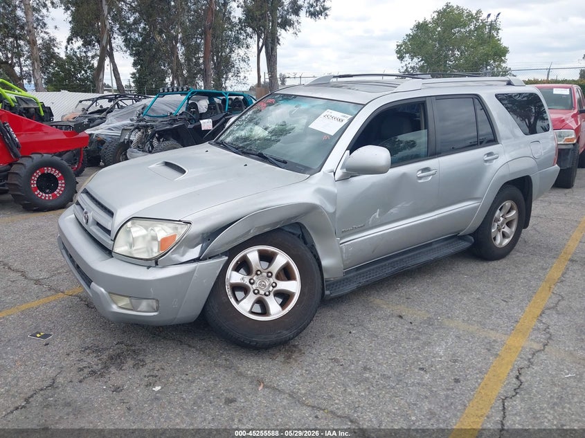 2005 Toyota 4runner VIN JTEZU14R150046918 IAAI salvage auction — LEFT FRONT, Salvage (California), sold $2,400 on 2026-07-21 (photo 2)