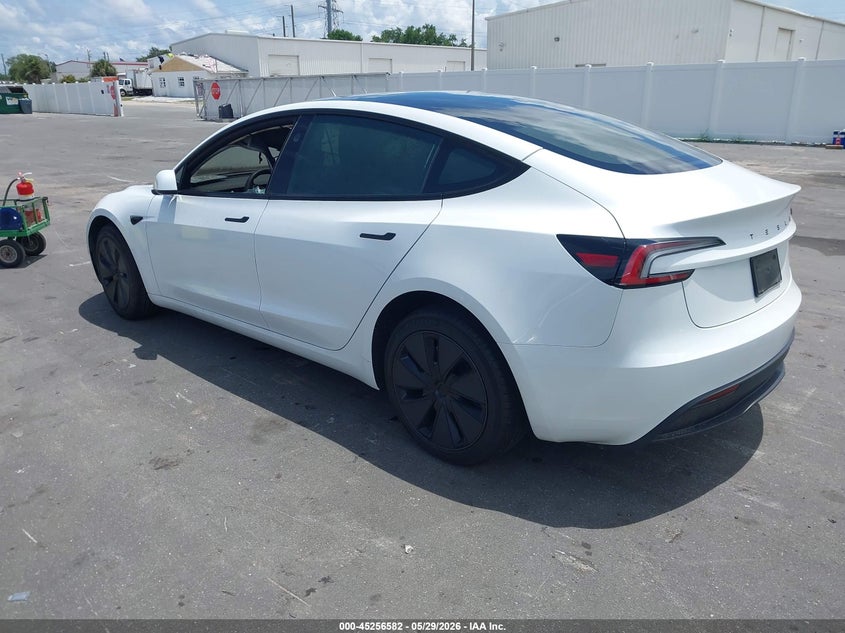 2026 Tesla Model 3 VIN 5YJ3E1EA6TF117965 IAAI salvage auction — Burn Interior, Salvage Title, sold $9,700 on 2026-08-02 (photo 3)