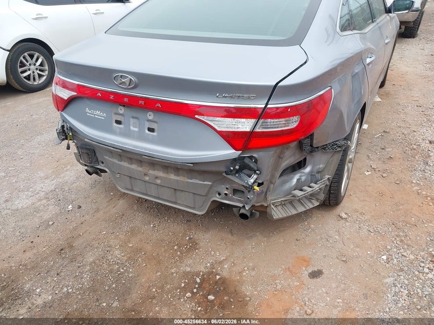2016 Hyundai Azera VIN KMHFH4JG9GA569726 IAAI salvage auction — REAR END, Clear (Oklahoma), sold $3,150 on 2026-07-16 (photo 6)