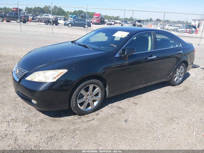 2008 Lexus ES VIN JTHBJ46G082222389 IAAI salvage auction — LEFT SIDE, Salvage (South Carolina), sold $1,375 on 2026-07-08 (photo 2)