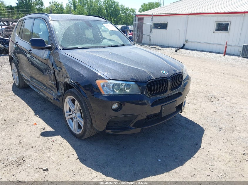 2013 BMW X3 VIN 5UXWX7C58DL982224 IAAI salvage auction — LEFT SIDE, Salvage Title, sold $1,775 on 2026-07-13 (photo 1)