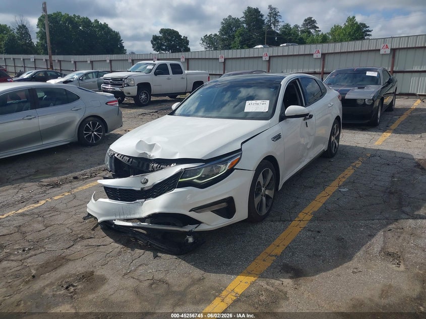 2019 Kia Optima VIN 5XXGT4L39KG356354 IAAI salvage auction — FRONT END, Salvage (Georgia), sold $525 on 2026-07-22 (photo 2)