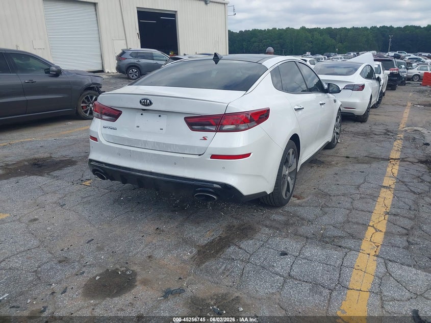 2019 Kia Optima VIN 5XXGT4L39KG356354 IAAI salvage auction — FRONT END, Salvage (Georgia), sold $525 on 2026-07-22 (photo 4)