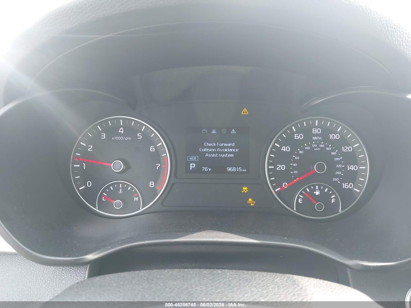2019 Kia Optima VIN 5XXGT4L39KG356354 IAAI salvage auction — FRONT END, Salvage (Georgia), sold $525 on 2026-07-22 (photo 7)