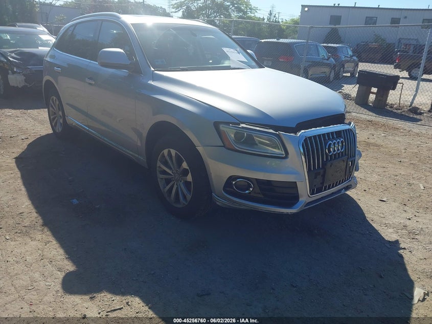 2016 Audi Q5 VIN WA1C2AFP8GA010632 IAAI salvage auction — FRONT END, Salvage (Rhode Island), sold $900 on 2026-07-28 (photo 1)