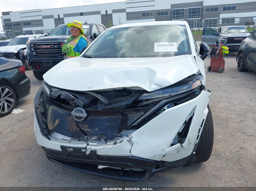2024 Nissan Ariya VIN JN1CF0BBXRM739217 IAAI salvage auction — FRONT END, Salvage Title, sold $7,100 on 2026-07-31 (photo 6)