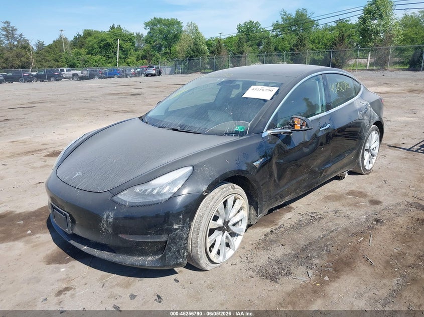 2020 Tesla Model 3 VIN 5YJ3E1EB8LF666169 IAAI salvage auction — LEFT SIDE, Salvage Title, sold $6,950 on 2026-07-16 (photo 2)