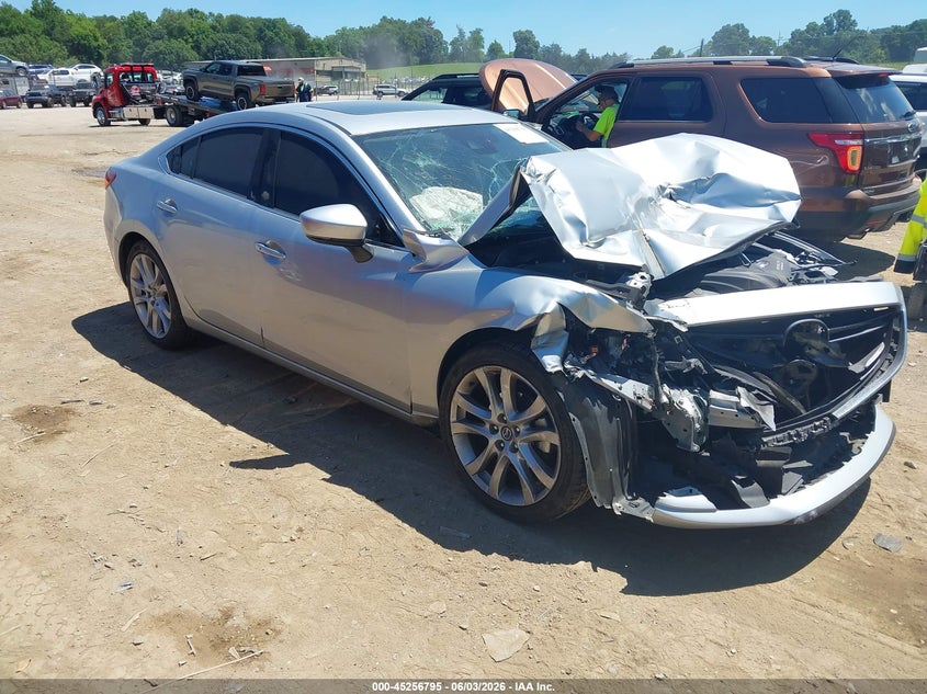 2017 Mazda 6 VIN JM1GL1V51H1128821 IAAI salvage auction — FRONT END, Salvage Title, sold $300 on 2026-07-22 (photo 1)