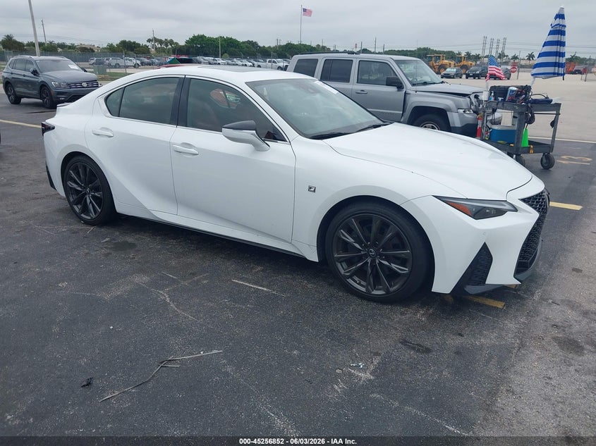 2021 Lexus Is VIN JTHGZ1B25M5044608 IAAI salvage auction — WATER/FLOOD, Salvage Title, sold $23,800 on 2026-07-16 (photo 1)