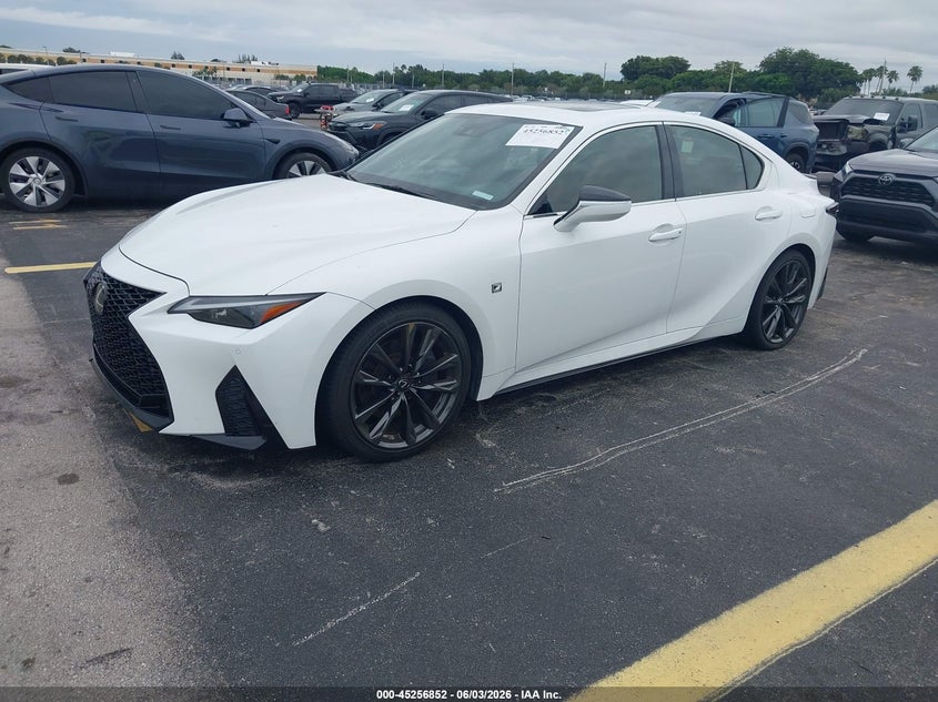 2021 Lexus Is VIN JTHGZ1B25M5044608 IAAI salvage auction — WATER/FLOOD, Salvage Title, sold $23,800 on 2026-07-16 (photo 2)