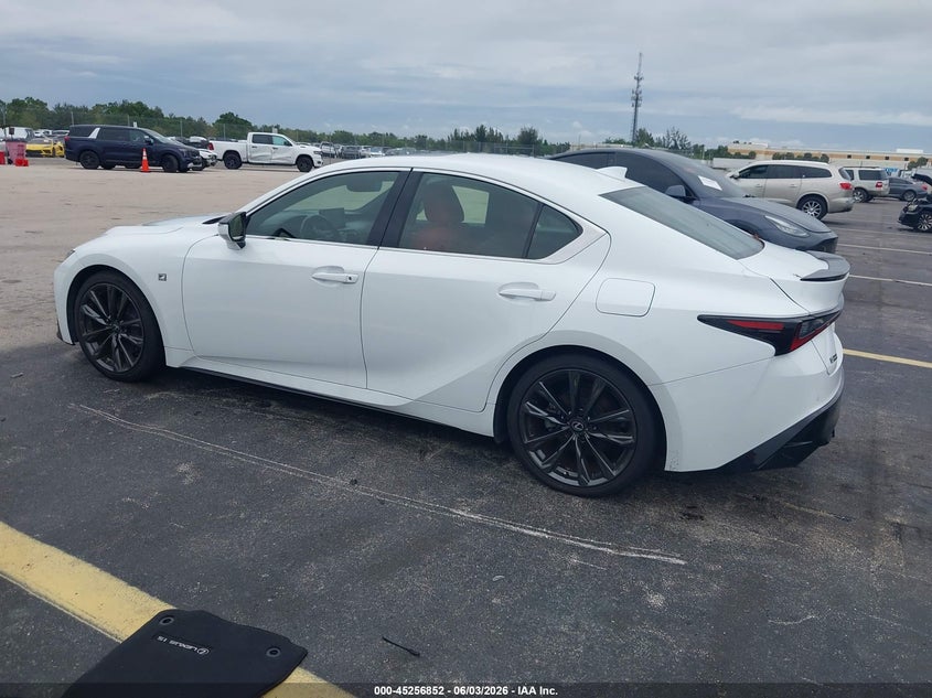 2021 Lexus Is VIN JTHGZ1B25M5044608 IAAI salvage auction — WATER/FLOOD, Salvage Title, sold $23,800 on 2026-07-16 (photo 3)