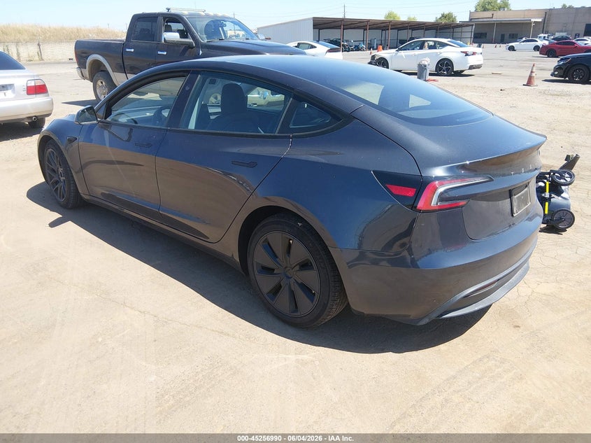 2024 Tesla Model 3 VIN 5YJ3E1EB0RF753928 IAAI salvage auction — RIGHT FRONT, Salvage Title, sold $17,750 on 2026-07-08 (photo 3)