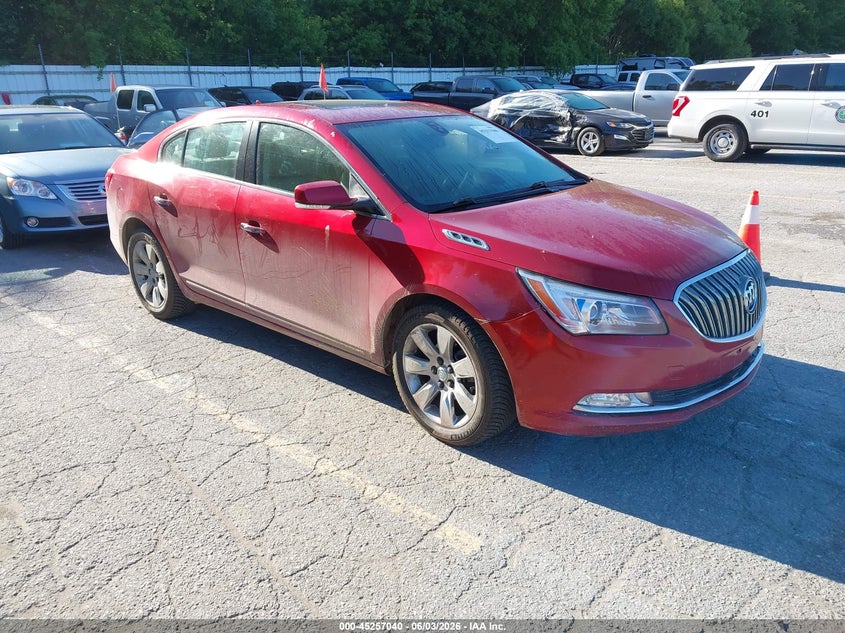 2014 Buick Lacrosse VIN 1G4GB5GR0EF142911 IAAI salvage auction — FRONT END, Clear (Michigan), sold $2,475 on 2026-08-02 (photo 1)