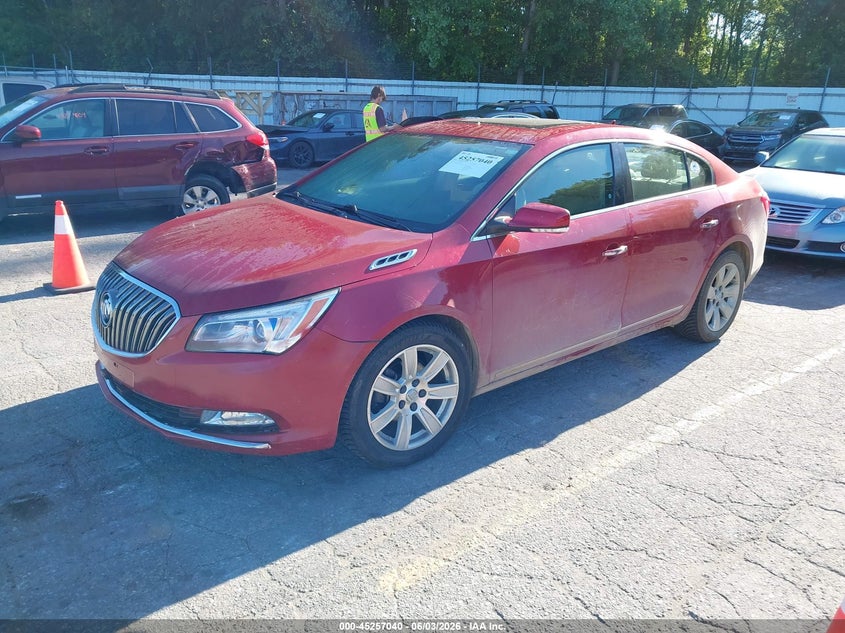 2014 Buick Lacrosse VIN 1G4GB5GR0EF142911 IAAI salvage auction — FRONT END, Clear (Michigan), sold $2,475 on 2026-08-02 (photo 2)