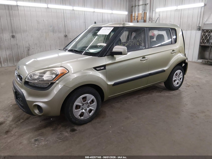 2012 Kia Soul VIN KNDJT2A50C7412660 IAAI salvage auction — REAR END, Salvage Title, sold $900 on 2026-07-07 (photo 2)