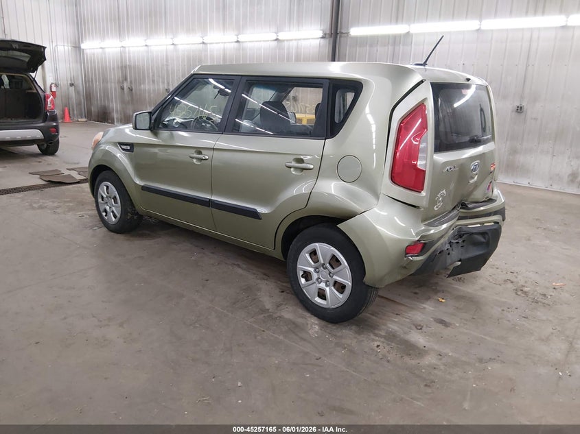 2012 Kia Soul VIN KNDJT2A50C7412660 IAAI salvage auction — REAR END, Salvage Title, sold $900 on 2026-07-07 (photo 3)