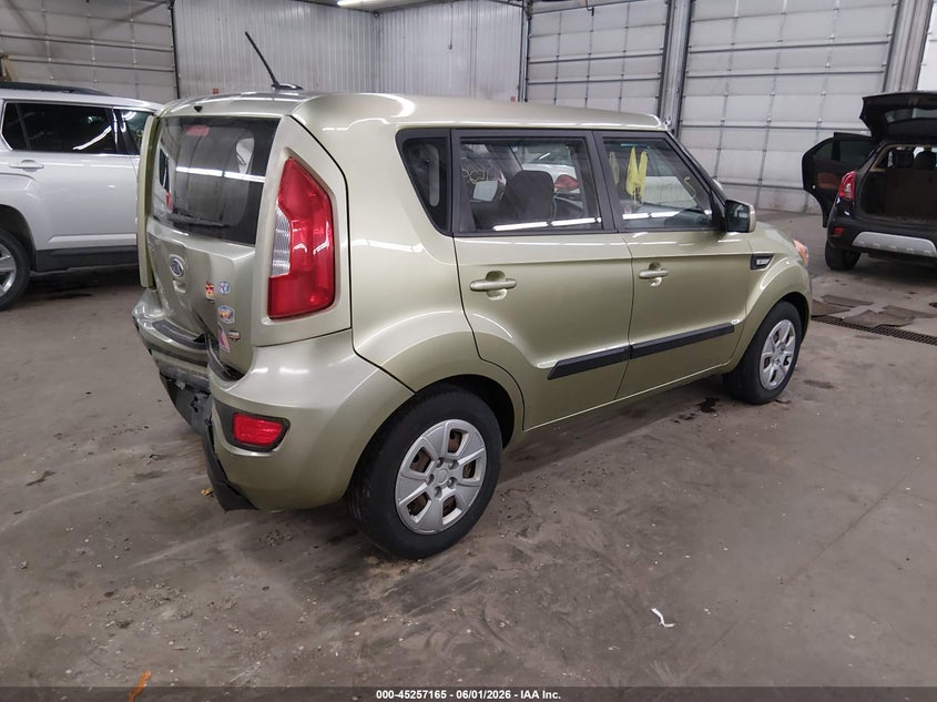 2012 Kia Soul VIN KNDJT2A50C7412660 IAAI salvage auction — REAR END, Salvage Title, sold $900 on 2026-07-07 (photo 4)