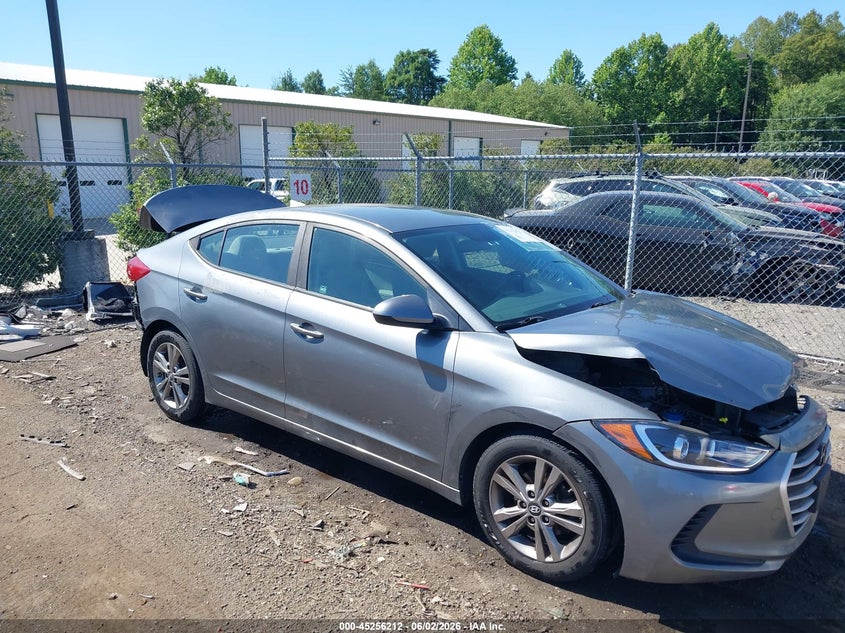 2017 Hyundai Elantra VIN KMHD84LF9HU068881 IAAI salvage auction — REAR END, Salvage Title, sold $1,875 on 2026-07-13 (photo 1)
