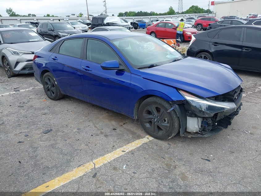 2021 Hyundai Elantra VIN KMHLS4AG0MU065144 IAAI salvage auction — FRONT END, Salvage (Georgia), sold $2,400 on 2026-07-29 (photo 1)