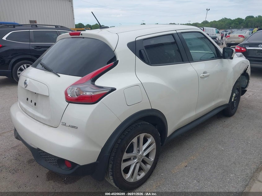 2016 Nissan Juke VIN JN8AF5MV9GT652358 IAAI salvage auction — RIGHT FRONT, Salvage Title, sold $400 on 2026-07-28 (photo 4)