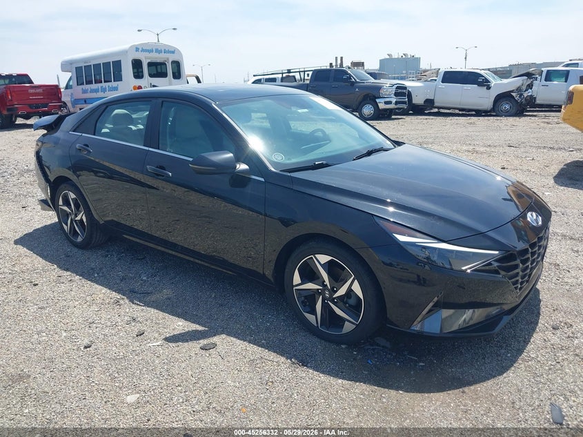 2022 Hyundai Elantra VIN KMHLN4AJ7NU018200 IAAI salvage auction — REAR END, Salvage Title, sold $5,700 on 2026-07-22 (photo 1)