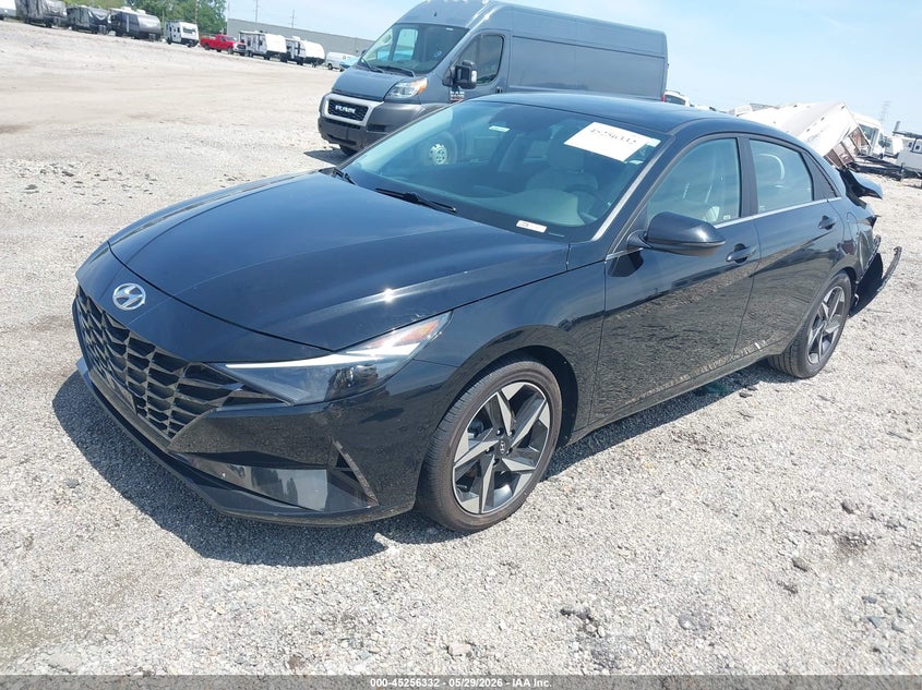2022 Hyundai Elantra VIN KMHLN4AJ7NU018200 IAAI salvage auction — REAR END, Salvage Title, sold $5,700 on 2026-07-22 (photo 2)