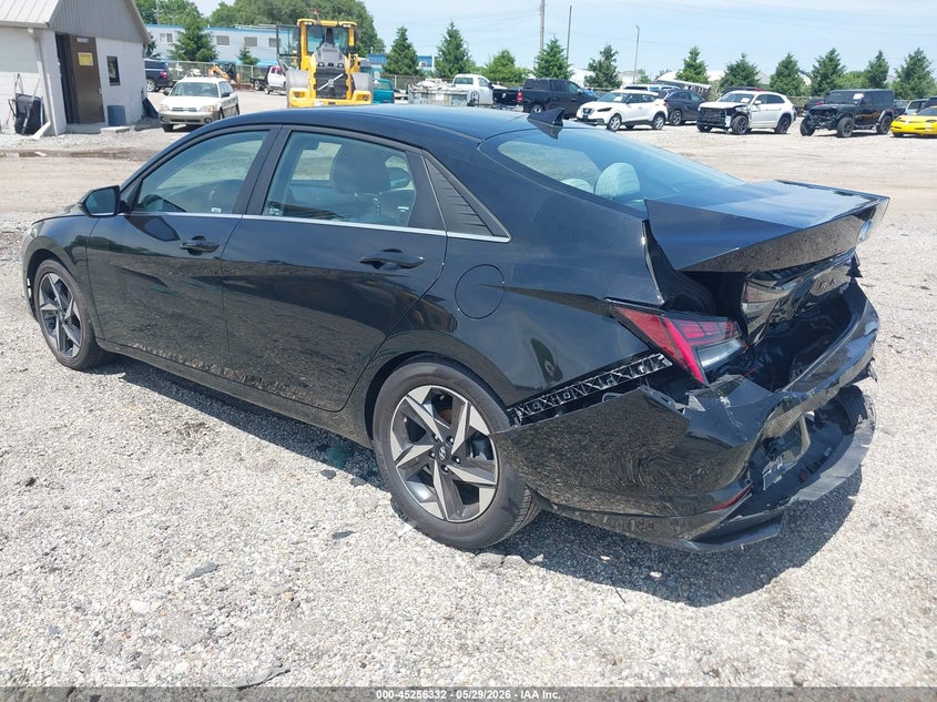 2022 Hyundai Elantra VIN KMHLN4AJ7NU018200 IAAI salvage auction — REAR END, Salvage Title, sold $5,700 on 2026-07-22 (photo 3)