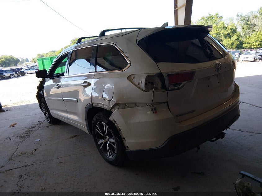 2016 Toyota Highlander VIN 5TDKKRFH3GS503680 IAAI salvage auction — FRONT END, Salvage Title, sold $8,200 on 2026-07-06 (photo 3)