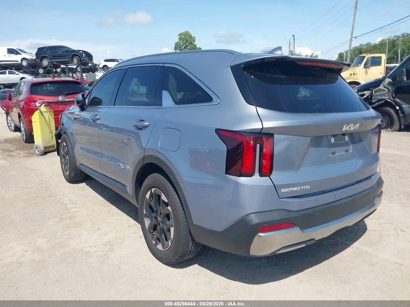 2025 Kia Sorento VIN 5XYRL4JCXSG343121 IAAI salvage auction — FRONT END, Salvage Title, sold $10,500 on 2026-07-07 (photo 3)