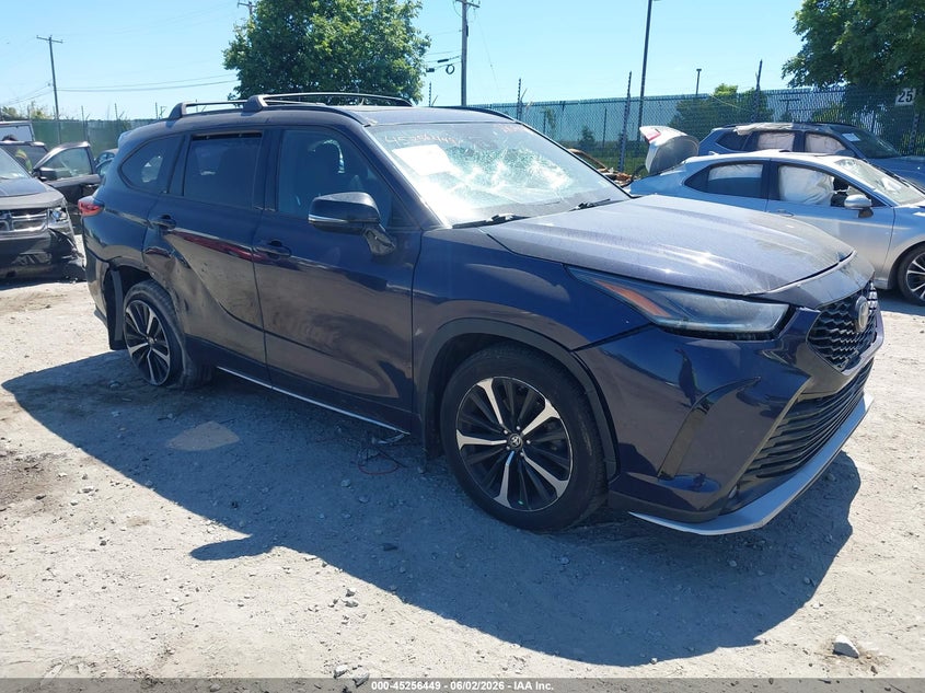2022 Toyota Highlander VIN 5TDLZRBH1NS210802 IAAI salvage auction — ALL OVER, Salvage (Pennsylvania), sold $11,800 on 2026-08-02 (photo 1)