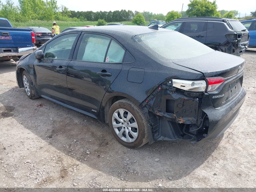 2025 Toyota Corolla VIN JTDBDMHE8S3019899 IAAI salvage auction — FRONT & REAR, Wait Title, sold $5,800 on 2026-08-02 (photo 3)