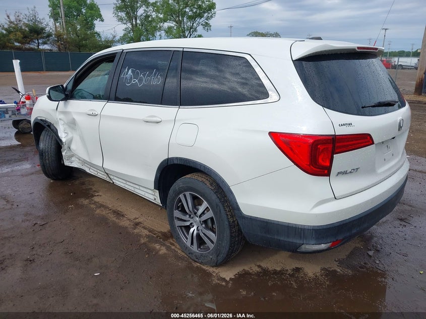 2017 Honda Pilot VIN 5FNYF6H7XHB010456 IAAI salvage auction — LEFT SIDE, Clear (Indiana), sold $7,300 on 2026-07-28 (photo 3)