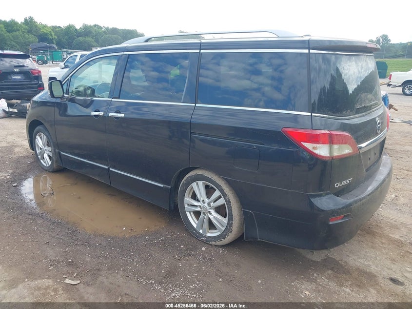 2012 Nissan Quest VIN JN8AE2KP2C9048096 IAAI salvage auction — NORMAL WEAR, Salvage Title, sold $525 on 2026-07-29 (photo 3)