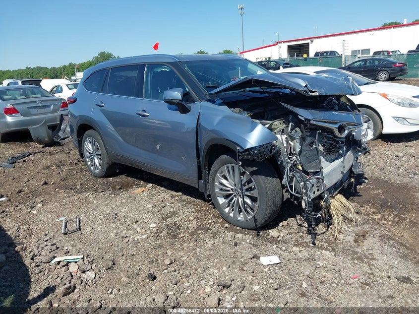 2023 Toyota Highlander VIN 5TDKDRBH2PS047171 IAAI salvage auction — FRONT END, Salvage Title, sold $8,200 on 2026-07-29 (photo 1)